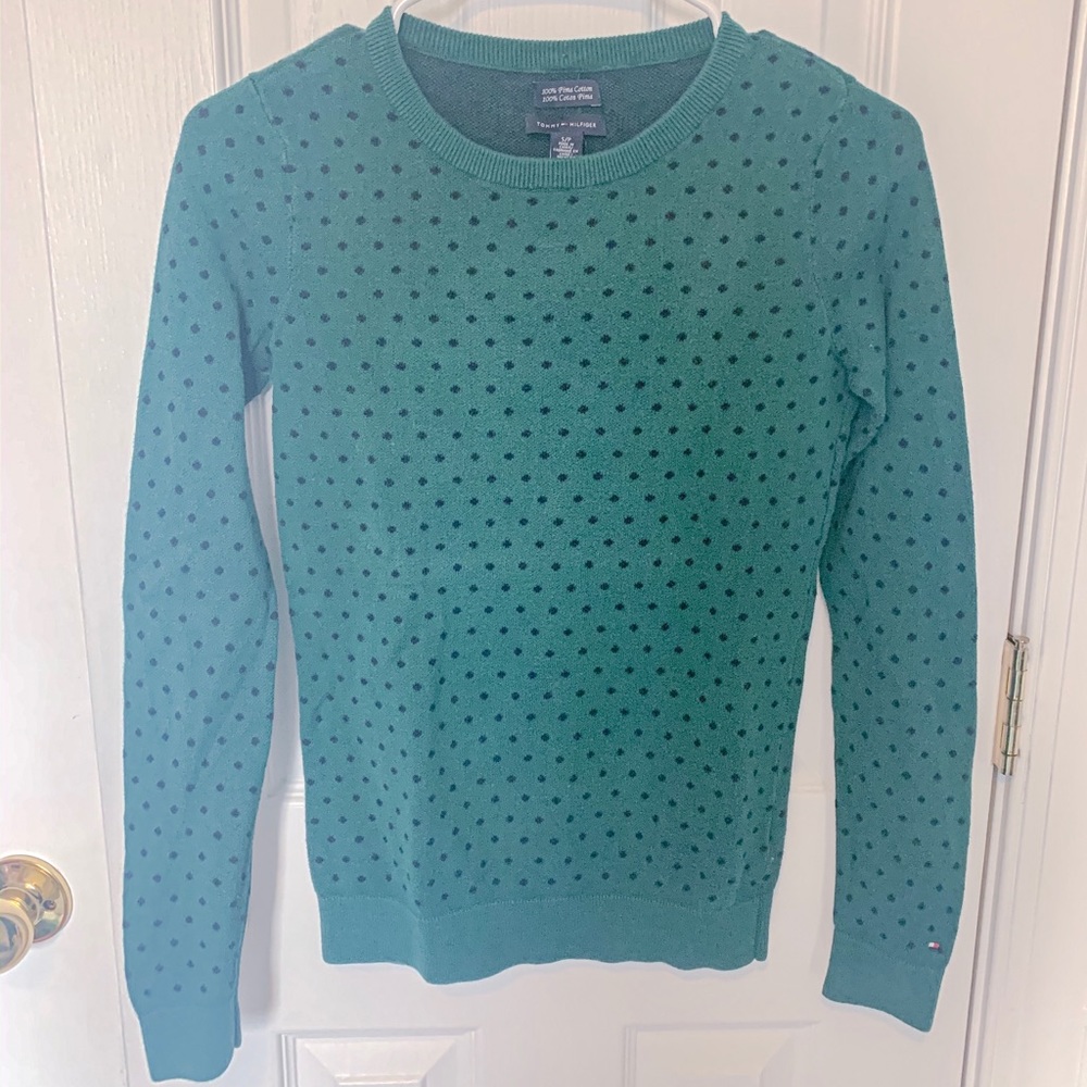 💚 Tommy Hilfiger Polkadot Sweater Size S 💚